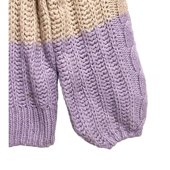 VERO MODA Becca Colorblock Cable sweater, Size M - Picture 9 of 11